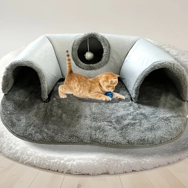 3-in-1 Cat Tunnel Bed