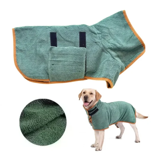 Absorbent Pet Bathrobe